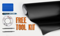 Matte Deep Black 3ft x 5ft Car Wrap Vinyl – Easy DIY with Air Release Tech