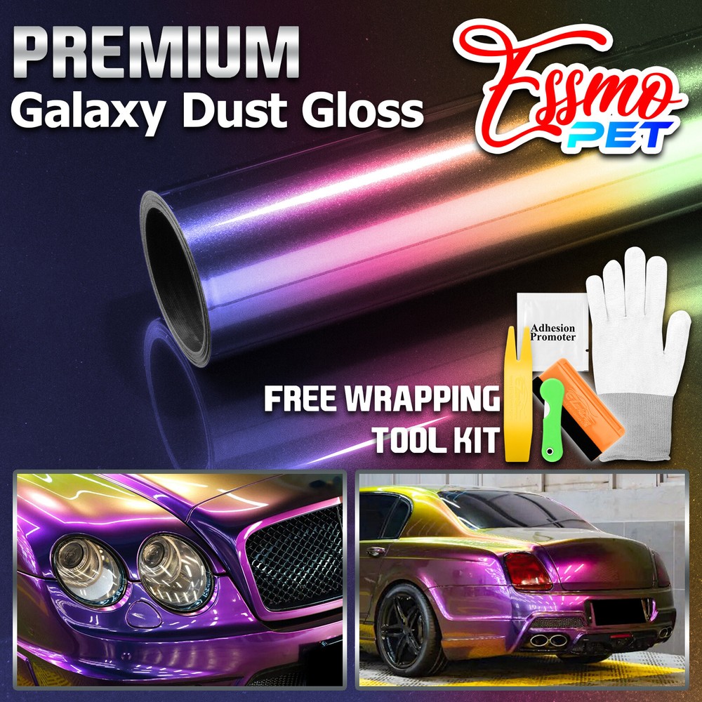 ESSMO PET Galaxy Dust Gloss Celestial Unicorn Auto Car Vinyl Wrap Decal Sticker