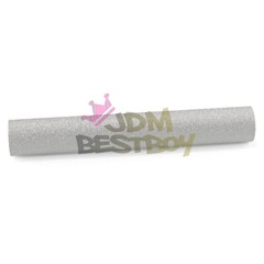 Premium Ultra Diamond Glitter Matte Silver Car Vinyl Wrap Sticker Decal Sheet