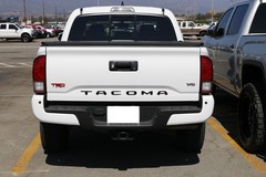 Matte Black Finish 3D Raised Tailgate Letter Pieces For 2016-23 Toyota Tacoma
