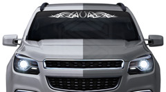 105-01 HORSESHOE Windshield Decal Window Sticker Vinyl Graphic Design Trailer