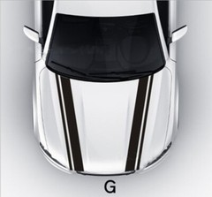 Universal Fit Racing Hood Stripes Decal Vinyl Stickers for Car SUV Truck