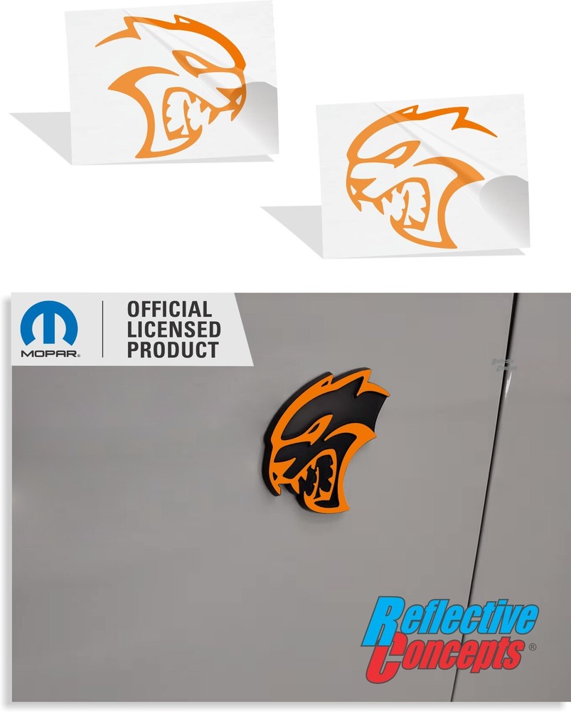 Hellcat Fender Emblem Overlay Decals – 2015-2018 Dodge Challenger SRT Hellcat