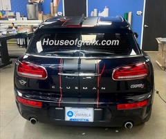 2 color Rally stripes fit any year Mini Cooper Clubman with sunroof