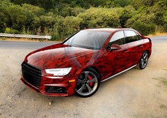 PET Camouflage Python Gloss Dark Red Car Vehicle Vinyl Wrap Decal Sticker Sheet