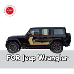 For Jeep Wrangler Car Sides Door Decals Graphics Vinyl Racing Stripe Car Sticker