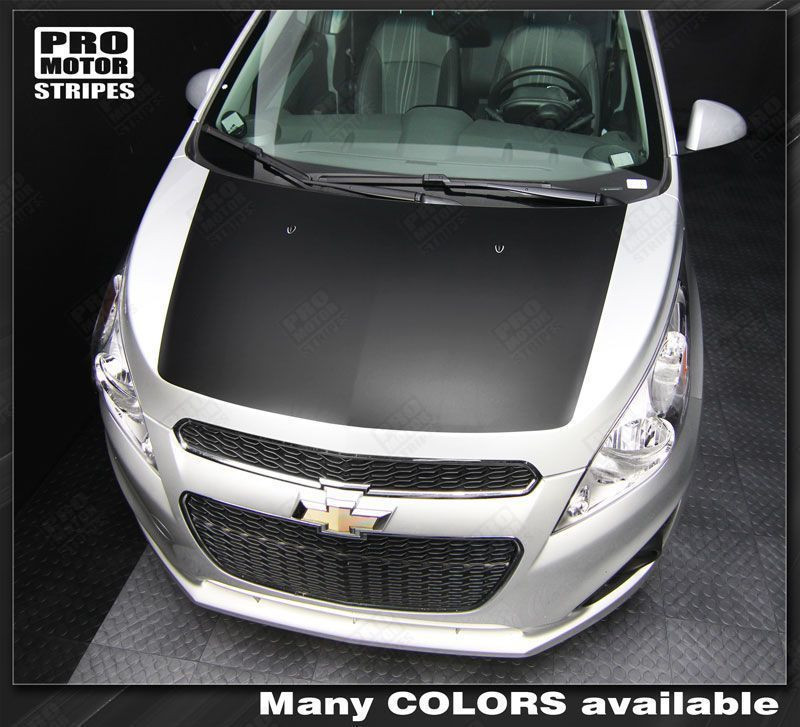 Chevrolet Spark 2013 2014 2015 Solid Hood Blackout Stripe Decal (Choose Color)