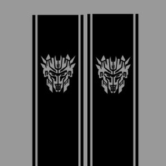 “Transformer” Decepticon Faction bedside Stripe decals, 10″ x 46″, Set of 2