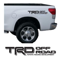 2 TRD Off Road Toyota Tacoma Tundra Pair Decals Sticker Truck bedside vinyl