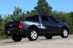 For 2009-2018 Dodge Ram RAGE Bed Graphics Solid Multi Color 3M Decals Stripes