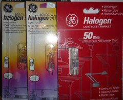 GE 97670 HALOGEN REPLACEMENT BULB LOW VOLTAGE – 50 WATT – 12V GY6.35 Bi-Pin