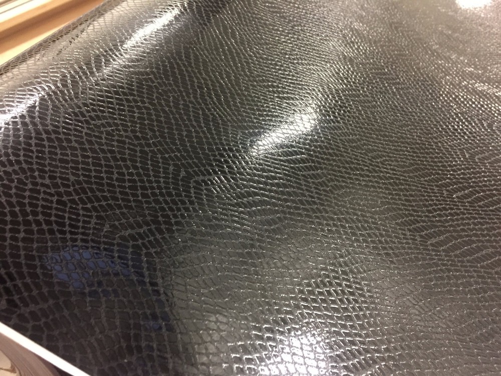11FT x 5FT GLOSS Snake Skin Black Texture Vinyl Car Wrap Film Sticker Decal Roll