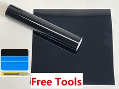 12″ x 60″ Gloss Black Vinyl Film Wrap Sticker Decal Air Bubble Free 1ft x 5ft