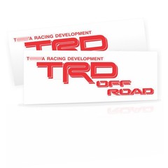 TRD Off Road Stickers Tacoma 4×4 for Tundra Truck (Set of 2 Clear Vinyl Decals)