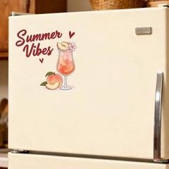 Summer Drinks Stickers Vinyl Customizable Self-adhesive for Car windows Laptop