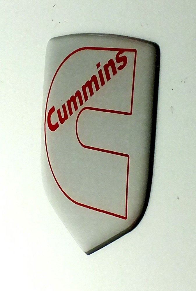 GRILLE EMBLEM fits RAM DIESEL 2006-2010 Silver/Red OL
