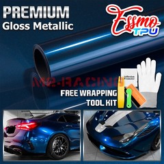Gloss Metallic Shadow Blue PPF TPU Paint Protection Film Dry Wet Auto Vinyl Wrap