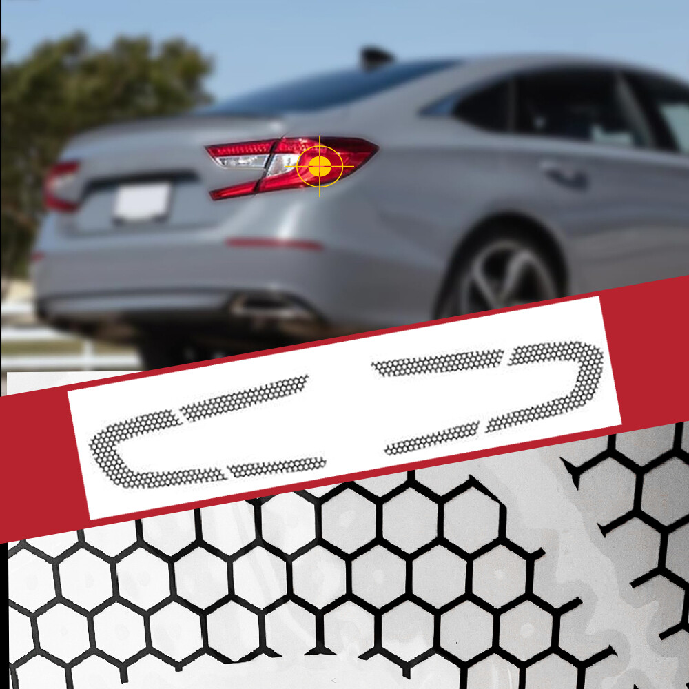 Fits For 2022 Honda Accord Rear Tail Light Honeycomb Tail-lamp Decal Accessories