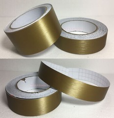 Gold Car House Wall Metal PVC Brushed ALUMINUM Vinyl Wrap Sticker Tape Strips