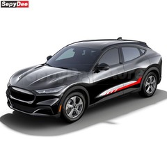 Car Rocker Panel Side Stripes Stickers Vinyl Decal for Ford Mustang Mach-E