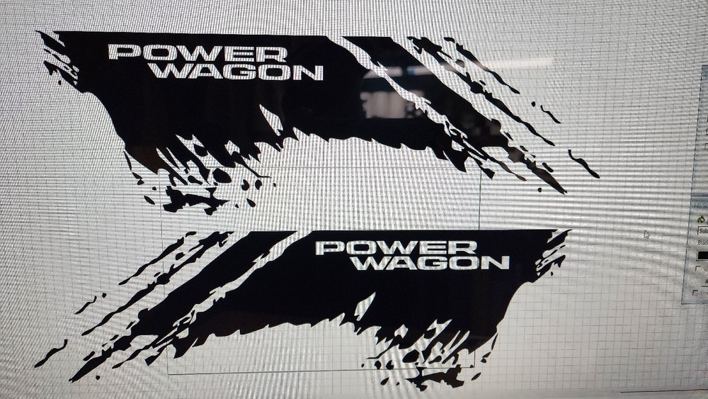 Mud splash Kit Compatible with Dodge POWER WAGON Graphic bed Side decal vinyl