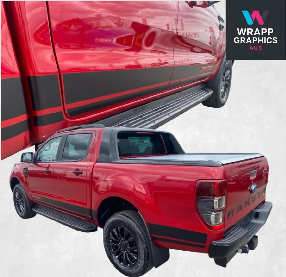 Fits Mitsubishi Triton Side Stripe Graphics Any Year Decals Stickers 1