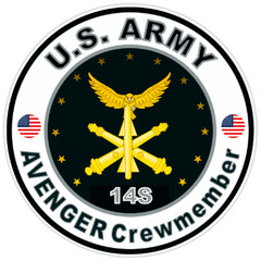 United States Army Avenger Crewmember Bumper Sticker Military Soldier Decal 5″