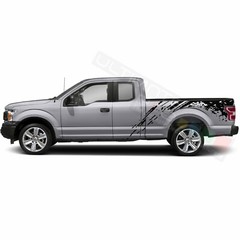 Bed Mud Splash Stripes Decal Sticker for Ford Supercab F150 2018 2019 2020 2021