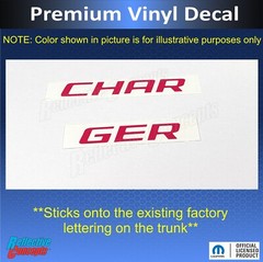 CHARGER Emblem Overlay Decal for 2006-2014 Dodge Charger