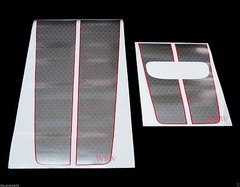SILVER RED FRONT REAR TAILGATE STICKER X-SERIES FOR ISUZU D-MAX DMAX 2012-2015