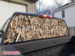 See through Pick Up Truck SUV Rear Back Window Graphics Decal Wrap Tint #56