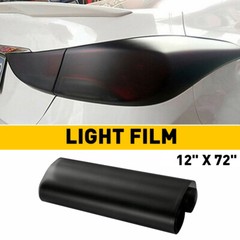 12″ x 72″ Matte Black Smoke Car Headlight Taillight Fog Vinyl Tint Film Sheet
