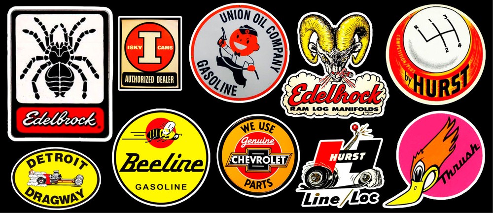 Motor Parts Vinyl Sticker Pack #1
