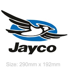 Jayco Sticker 290mm Long – HIGH QUALITY Caravan Decal Vinyl Logo Trailer Camper
