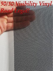 Plain Black Rear Window Perforated Decal Tint Graphic Sticker Truck Van Suv