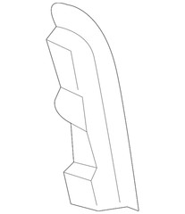 Genuine Ford Molding Door Outside EJ7Z-7820554-AA