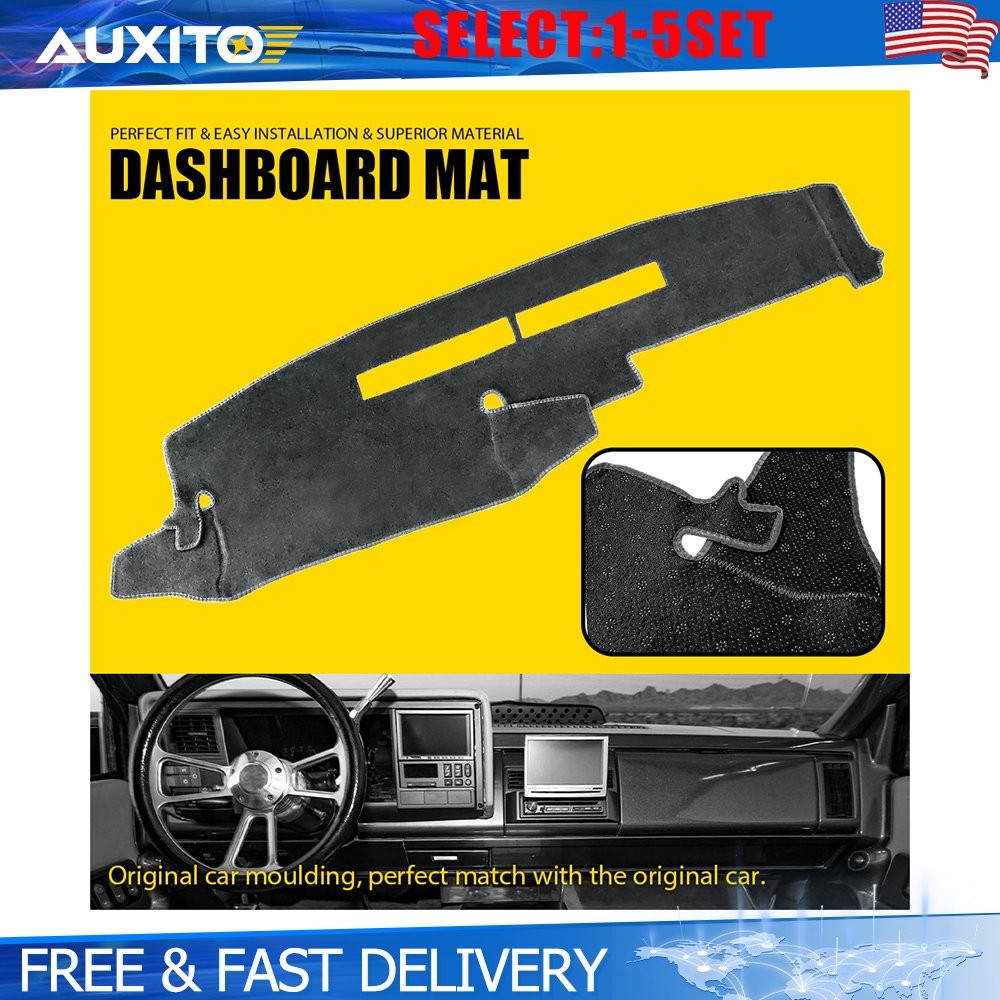 Gray Dash Cover Mat Dashboard For 1988-1994 Chevrolet Silverado C1500 C2500 1-5X