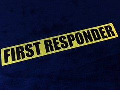 Reflective 30cm FIRST RESPONDER SOLO Car Van Pickup Truck Stickers Reflector