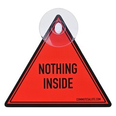 Anti Break-In Car Placard/ Sign – The Stop Seal NEW RED or YELLOW