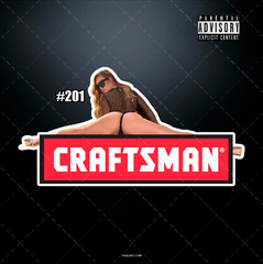Tool Box Craftsman HOT beautiful model Pinup girl Garage decal sticker 4 Inches