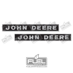 Custom Implement Black and Gray Premium Vinyl Decal Set – 23.5″ wide x 3″ tall