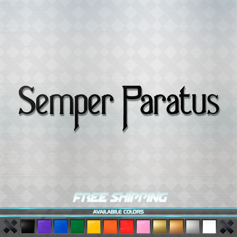 Semper Paratus Vinyl Decal Sticker – US Coast Guard Military Car Window Truck