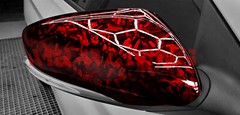 ESSMO PET Marble Forged Gloss Carbon Fiber Red Car Vehicle Vinyl Wrap Decal