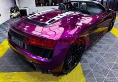 ESSMO PET Super Gloss Metallic Magenta Purple Car Vinyl Wrap Decal Like Paint
