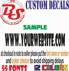 2 TWO CUSTOM WEBSITE BUSINESS Instagram FACEBOOK ADVERTISING Vinyl Decal noBS