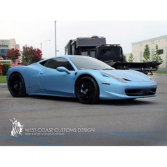Avery Dennison SW900 Supreme Matte Frosty Blue Metallic Vinyl Car Wrap | 643-M