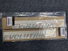 Mitsubishi LANCER CP9A EVOLUTION V Side Door Decal Dark Silver & Yellow (2 QTY)