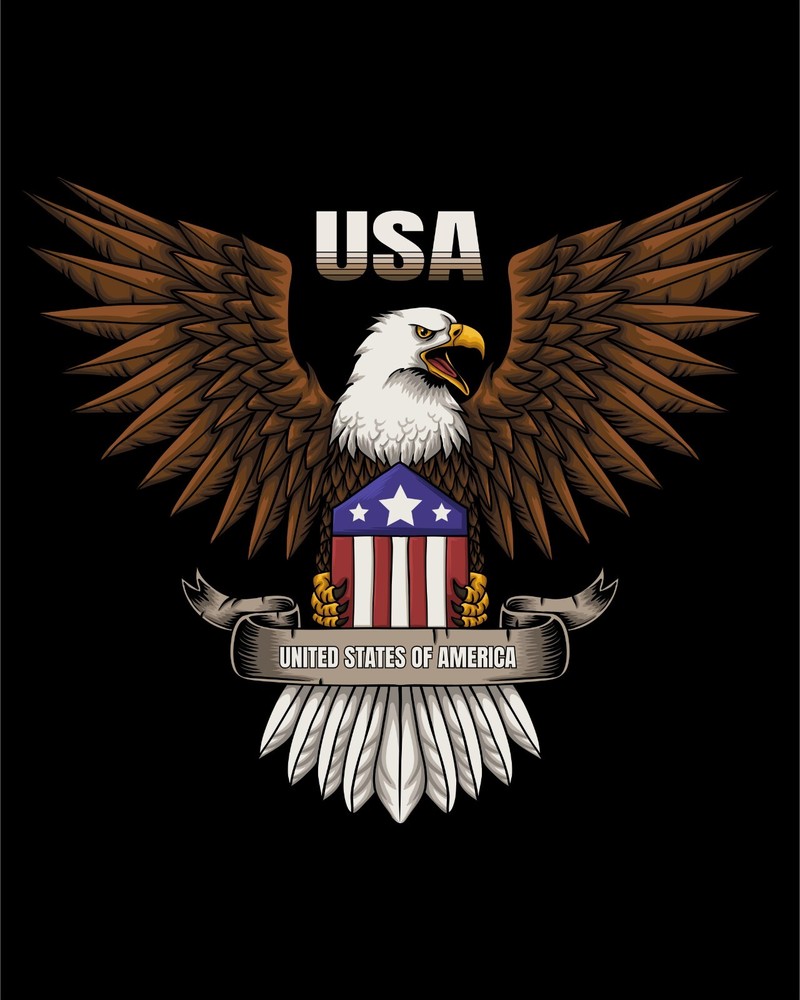 Bald Eagle American Veteran Window Decal Sticker Vinyl 6Years+ Resistance