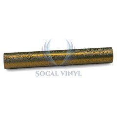 PET Damascus Steel Forged Carbon Fiber Bond Gold Car Vinyl Wrap Decal Sticker