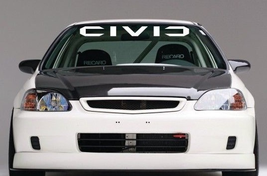 HONDA CIVIC Windshield Vinyl Decal Sticker Emblem Logo Graphic